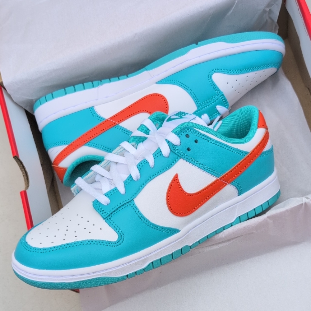 Nike Dunk Low Retro - Miami Dolphins - Men's Size 10 ( DV0833-102 )